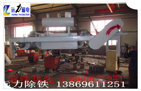 间歇式油冷电磁除铁器工作原理图 间歇式油冷电磁除铁器工作原理图