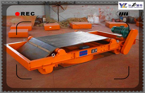 电磁自卸式除铁器，河南电磁自卸式除铁器技术参数_河北电磁自卸式除铁器厂家配件_型号及工作视频 