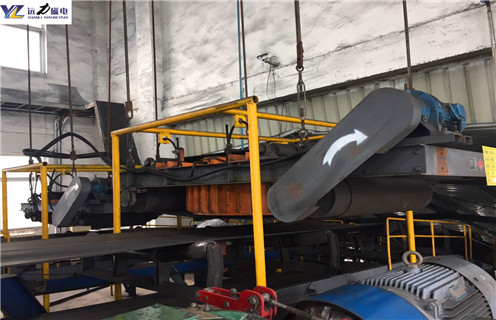 自卸式电磁除铁器，湖北自卸式电磁除铁器除铁器_湖北自卸式电磁除铁器除铁器安装效果接线原理图工作原理及内部结构