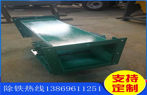 箱式管道除铁器，山东箱式管道除铁器_远力山东箱式管道除铁器可定制工作原理_安装示意图