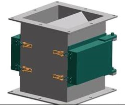 旋转式粉料除铁器指在除铁工作过程中,磁棒组在减速电机带动下,匀速转动,从而提高除铁效果,克服粉料堵塞管道.堆积搭桥等问题的永磁格栅式除铁器.英文名称Rotary Grate Magnetic Separator. 旋转式粉料除铁器相对传统格栅式除铁器(抽屉式除铁器)的优点在处理流动性不好的粉体物料时可以有效避免产生的物料堆积.搭桥.堵料等情况,打散松散块状物料,进而最大化除铁效果. 旋转式粉料除铁器主要由磁棒组.不锈钢外壳和减速电机三部分组成,磁棒组由强磁棒和固定磁棒的圆盘组成,外壳不锈钢材料,减速电机可以根据除铁器的尺寸大小不同和处理物料的不同情况选择